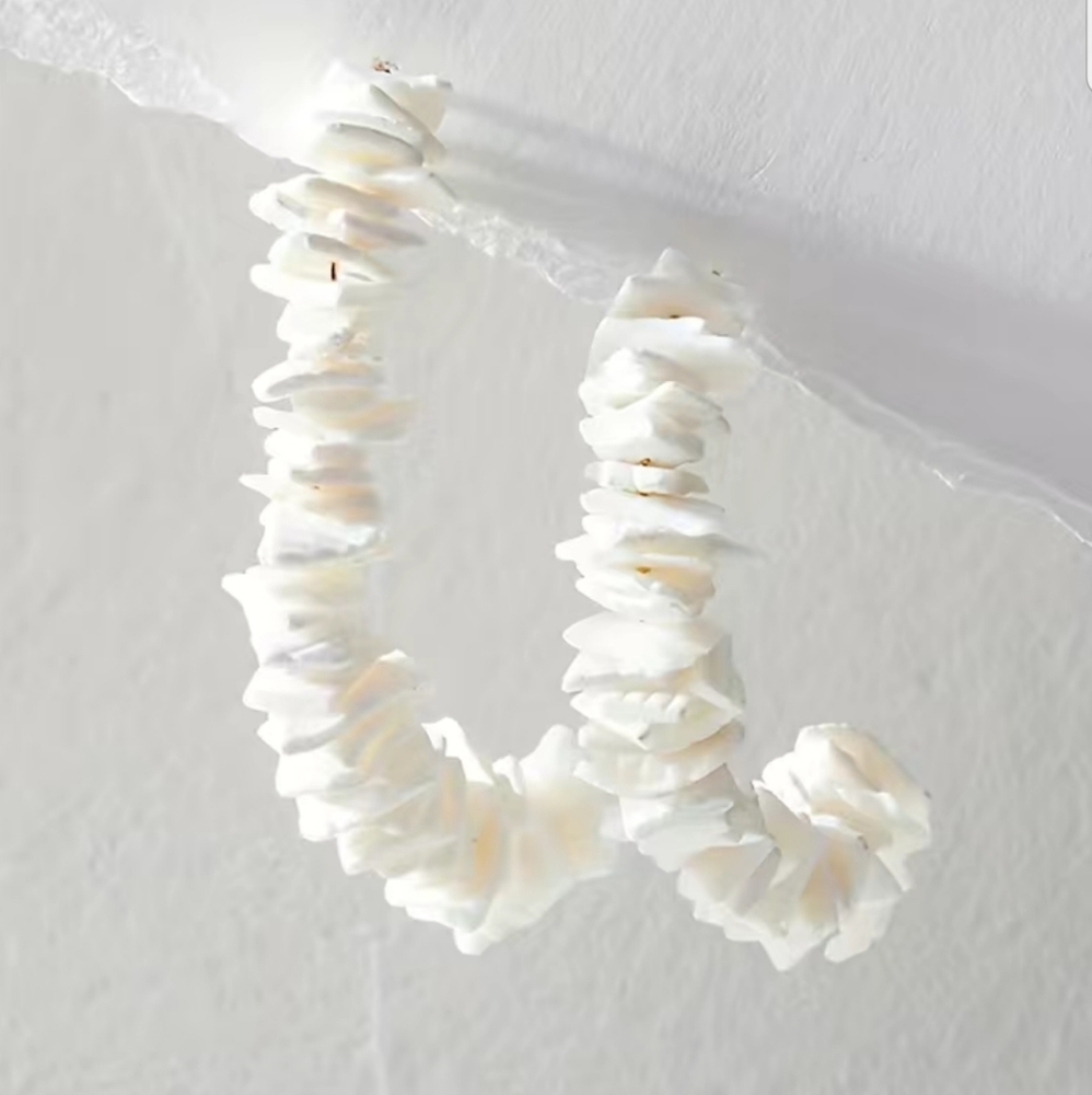 Natural Shell Earrings - Picture 2 of 6
